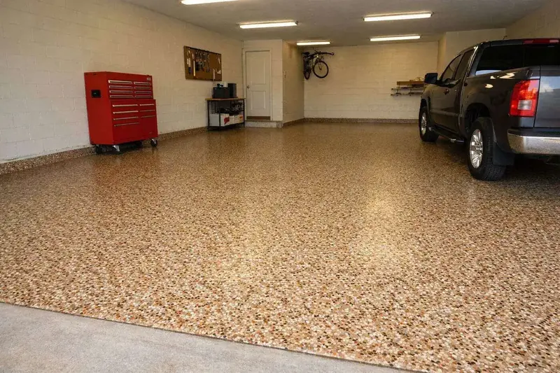 Flake epoxy garage floor Orlando FL