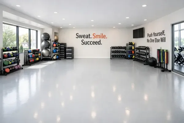 Commercial epoxy floor auto shop Orlando Florida