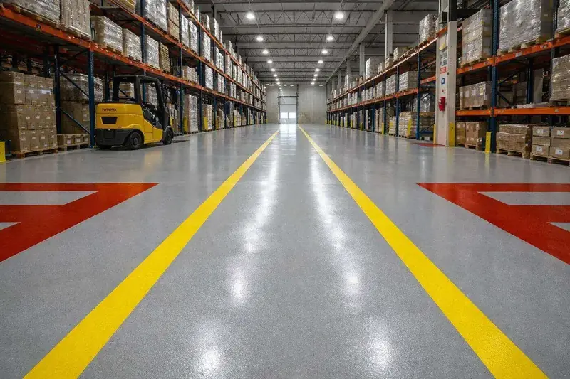 Industrial epoxy floor warehouse Orlando Florida
