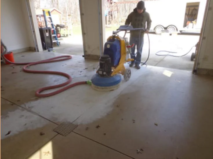 Polished concrete hallway floor Orlando