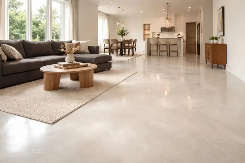 Residential metallic epoxy floor Orlando Florida