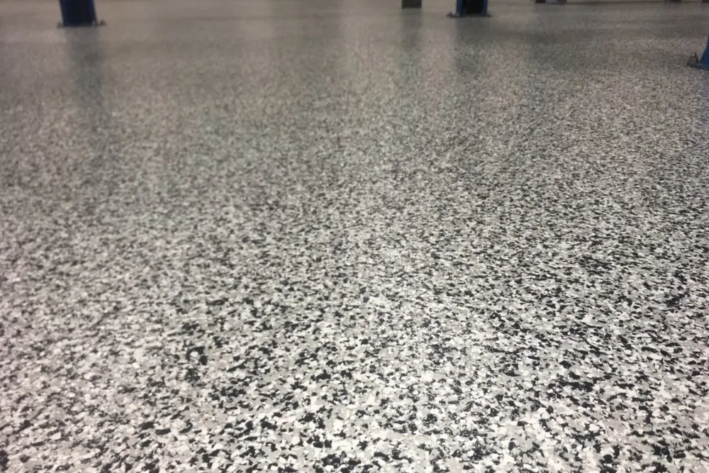 Commercial auto shop flake floor coating Orlando